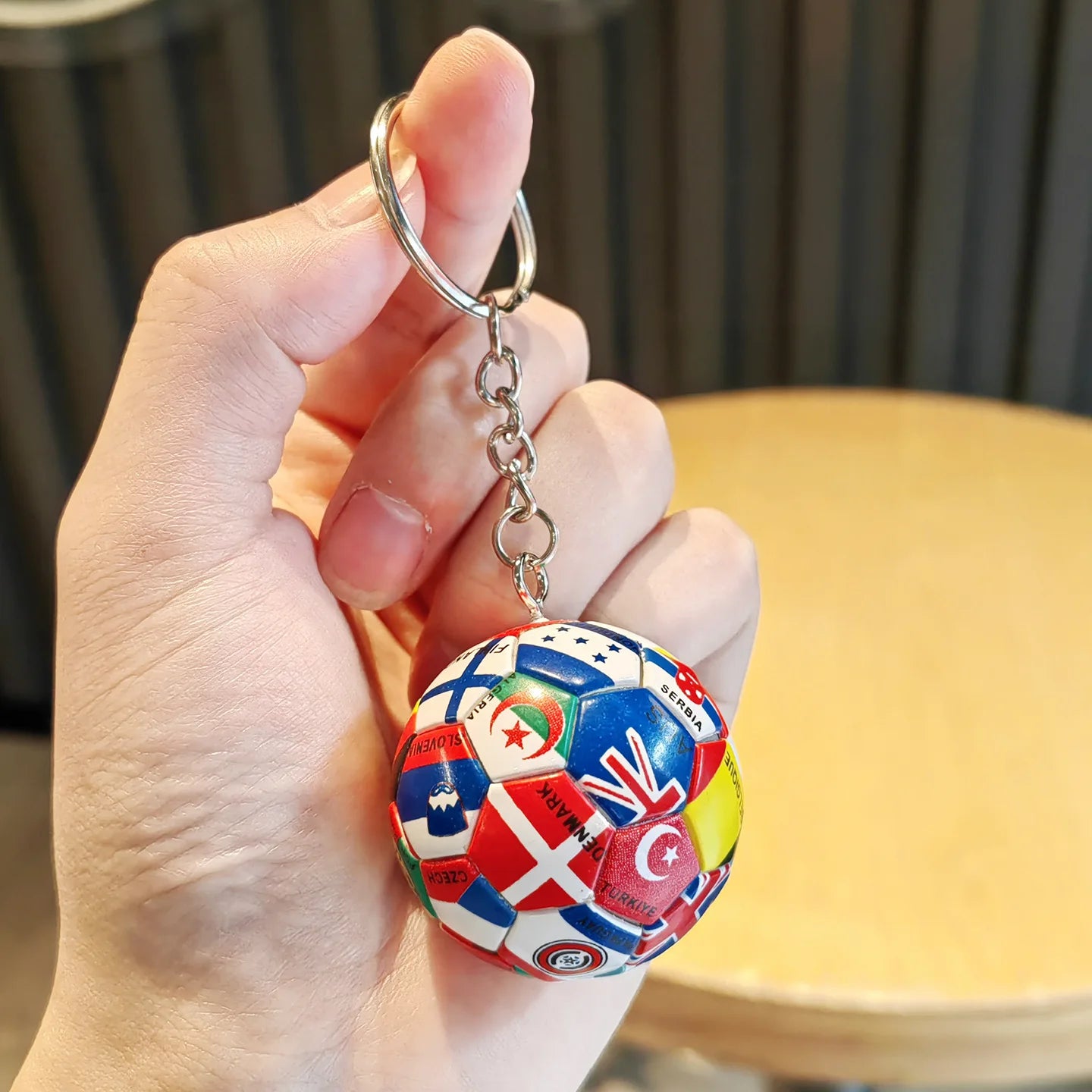 2026 FIFA Trophy Keychain Metal Key Ring Football Fan Souvenir Soccer Collectible Pendant Memorial for Men Sports Fans Gift I