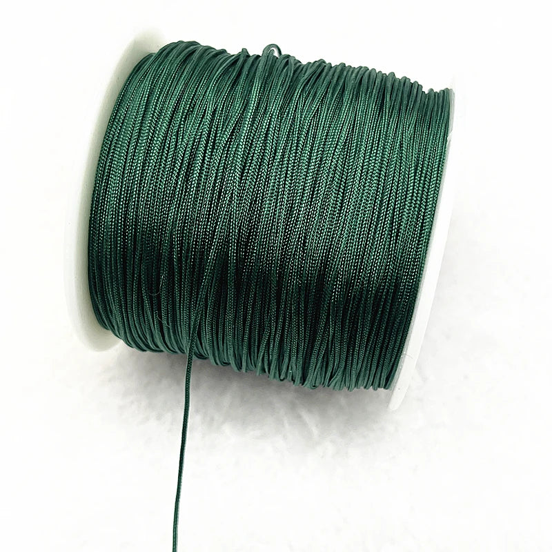NEW 0.4/0.8/1.0/1.5mm Nylon Cord Thread Chinese Knot Macrame Cord Bracelet Braided String DIY Tassels Beading Shamballa Threa