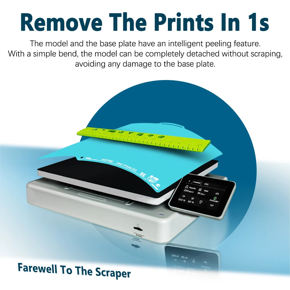 Cold Plate For Bambu Lab X2D/P2S/X1/P1P/A1 Series 256x256mm Spring Steel Double-sided Printing Bambulab Build Plate 3D Printe