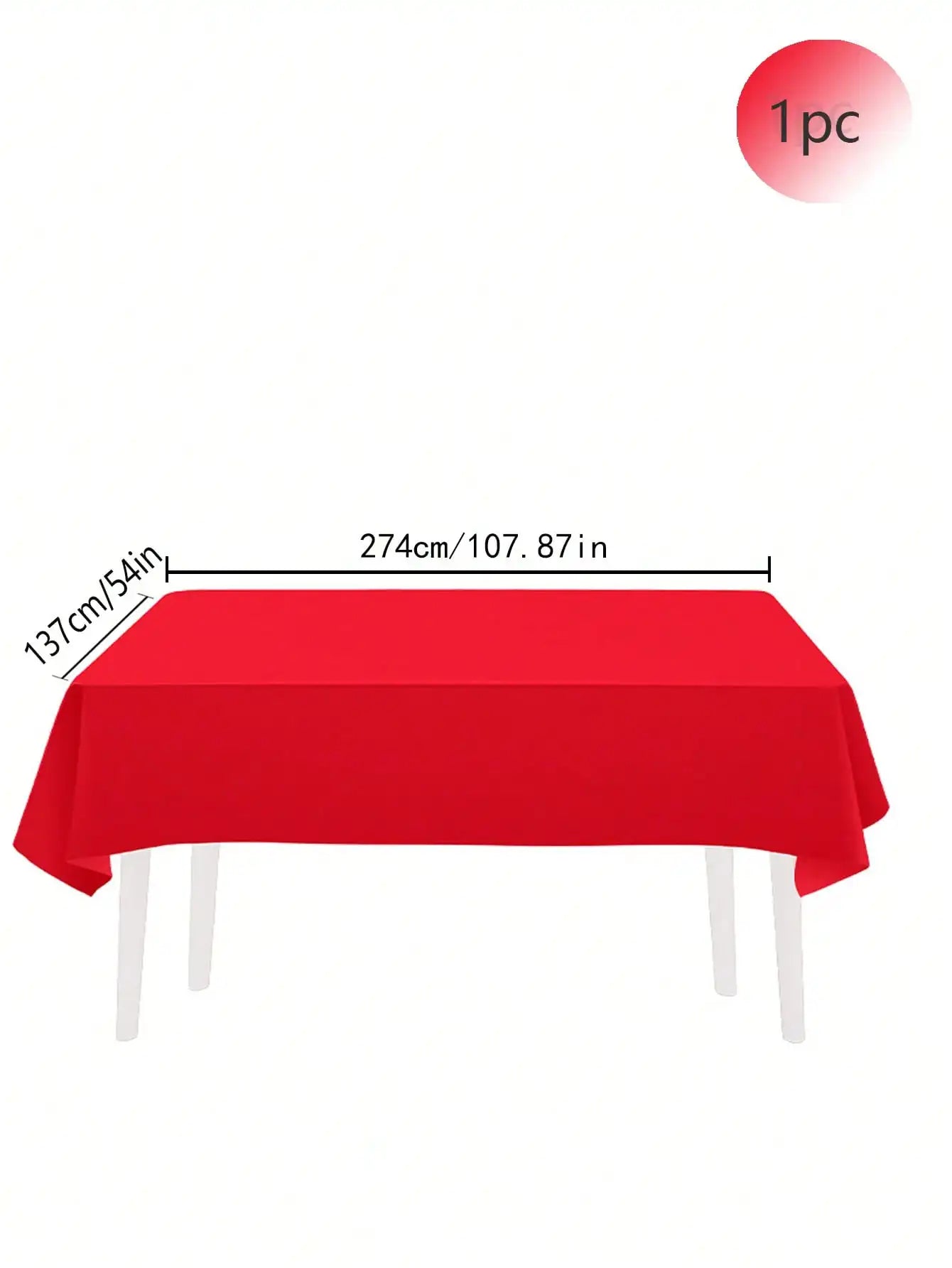 137x274cm Disposable Solid Color Tablecloth Birthday Party Wedding Christmas Table Cover Wipe Covers Rectangle Desk Cloth Dec