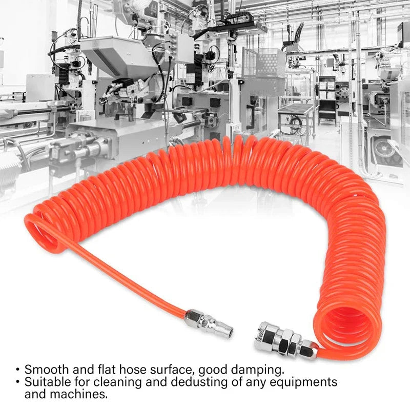 Pneumatic Tools Hose Air Pneumatic Hose Spiral Pipe Air Compressor Hose Long Pneumatic Hose Air Compressors Outer Diameter