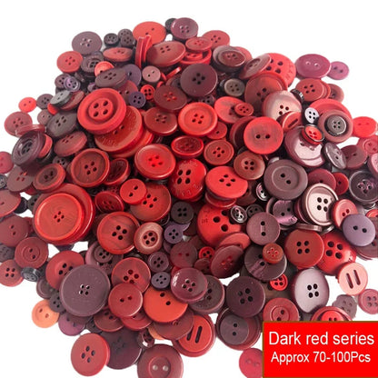 50g/Pack Mix Size Mix color Resin Button 1-3cm Sewing Buttons For Scrapbook Crafts DIY Handmade Sewing Accessories