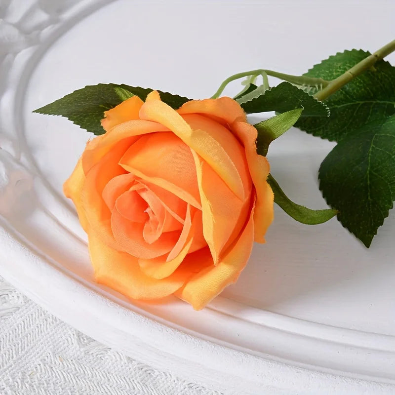 12pcs Realistic Artificial Rose Bouquet for Weddings, Birthdays, and More for Floral Arrangements and Home Decor