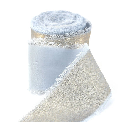 5M/Roll Silk Ribbon Handmade Ripped Ribbon Wedding Party Bowtie Bouquet Packaging DIY Ribbon Gift Box Ribbon Tie Decoration -