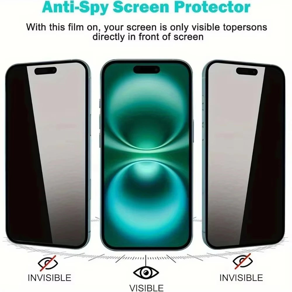 1-5PCS Fingerprint Unlock Privacy Screen Protector For Samsung S26 S26Ultra S25 S25 S24 Ultra S25 S22 S23 S26 + Tempered Glas