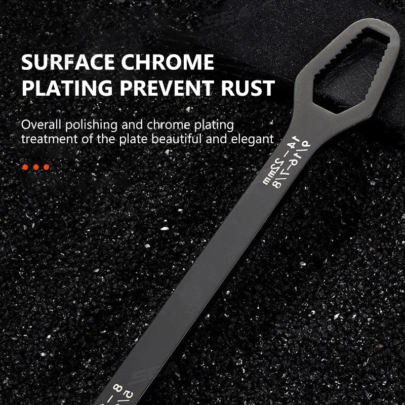 SEAMETAL Universal Torx Wrench Adjustable Wrench Board Double-head Multipurpose Torx Spanner Repair Hand Tools 3-17mm 8-24mm