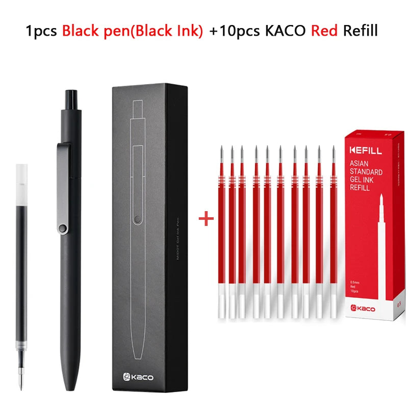 KACO 0.5mm MIDOT Gel Ink Pens, Quick-drying Press Smooth Writing Pen, High Volume for Taking Exams Grading Homework Doing Pap