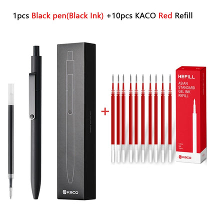 KACO 0.5mm MIDOT Gel Ink Pens, Quick-drying Press Smooth Writing Pen, High Volume for Taking Exams Grading Homework Doing Pap