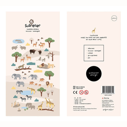 Korean Import Original Suatelier Daily Stickers Scrapbooking Diy Journal Stationery Sticker Decor Art School Supply - serenge