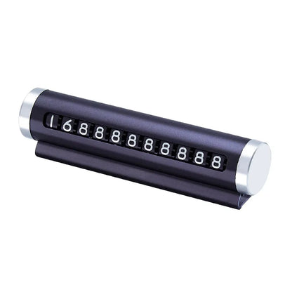 Metal Car Temporary Parking Card Universal Rotate Phone Number Plate Aluminum Stickers Park Stop in Car-styling Auto Accessor