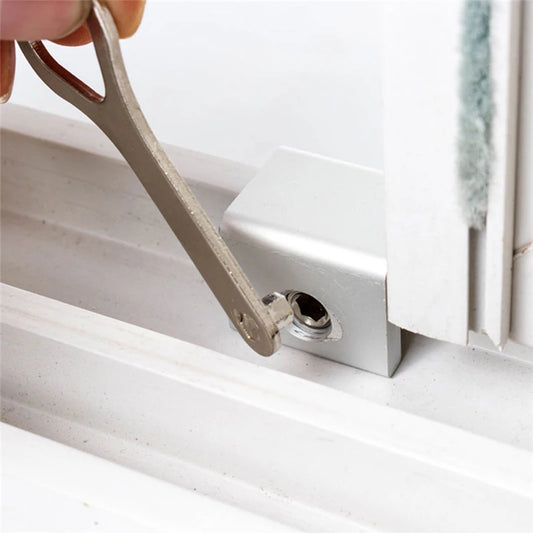 1/10 Child Protection Baby Safety Adjustable Sliding Window Locks Stop Aluminum Alloy Security Lock With Keys Safety Window L