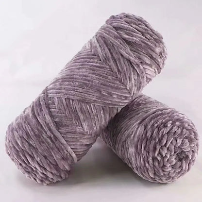 DIY 100% Polyester Velvet Yarn Amigurumi Accessories Dolphin Baby Plush Yarn Soft Chenille Yarn for Knitting 1 Skein 100g 130