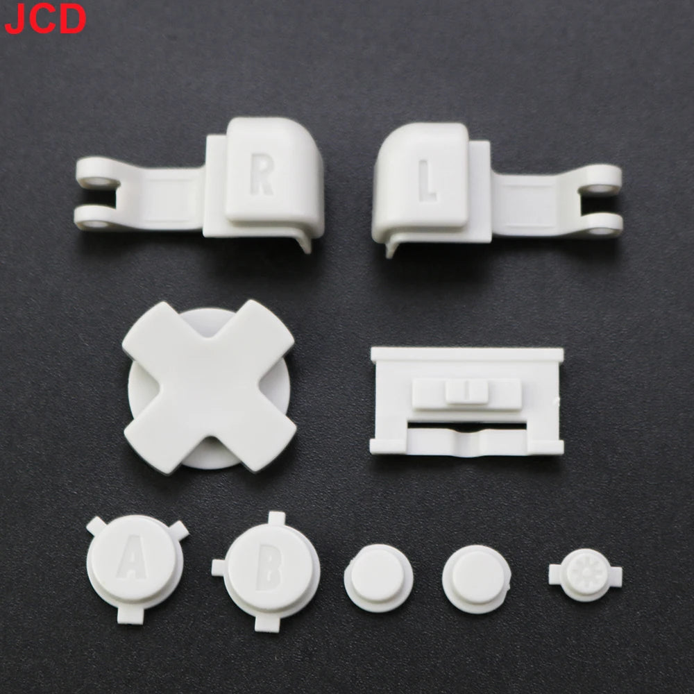 JCD 1set For GameBoy Advance SP GBA SP Plastic Full Button Set For GBA SP A B Select Start Power ON/OFF L R Buttons Kit D Pad