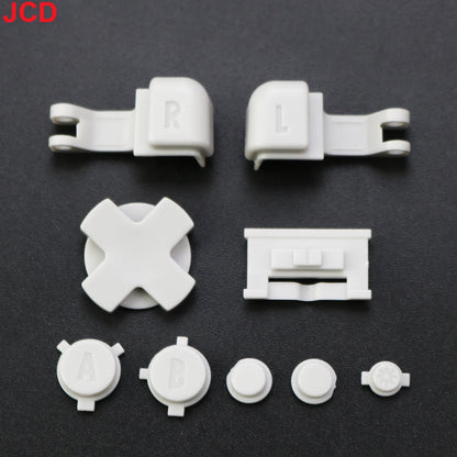JCD 1set For GameBoy Advance SP GBA SP Plastic Full Button Set For GBA SP A B Select Start Power ON/OFF L R Buttons Kit D Pad