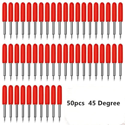 30/45/60 Degrees Replacement Blades For Roland Cricut Plotter Blade Knife Cutter Blades For Power Tools Cutting Plotter 50PCS