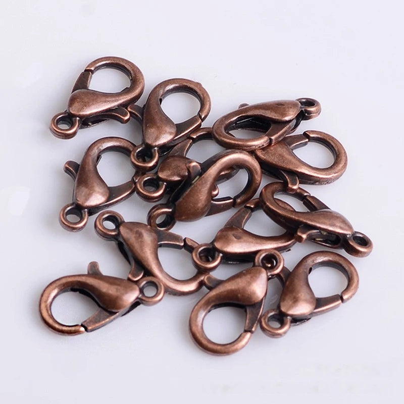 100-200pcs/lot Lobster Clasps Jewelry Making Materials Hooks Chain Closure DIY Accessories Supplies For Bracelets Necklaces