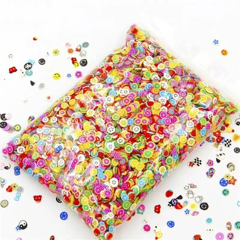 1000Pcs Polymer Clay Resin Fruit Slice for Epoxy Silicone Mold DIY Craft Jewelry Cellphone Decoration Accessory Making Suppli
