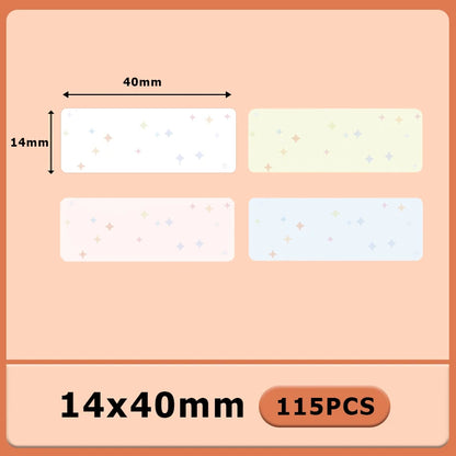1Roll P12 P15 Thermal Label Sticker 12mm*40mm Tape Compatible Phomemo D30 Q30 Marklife P11 P50 L12 DELI Q2 Labeller - 14X40 P