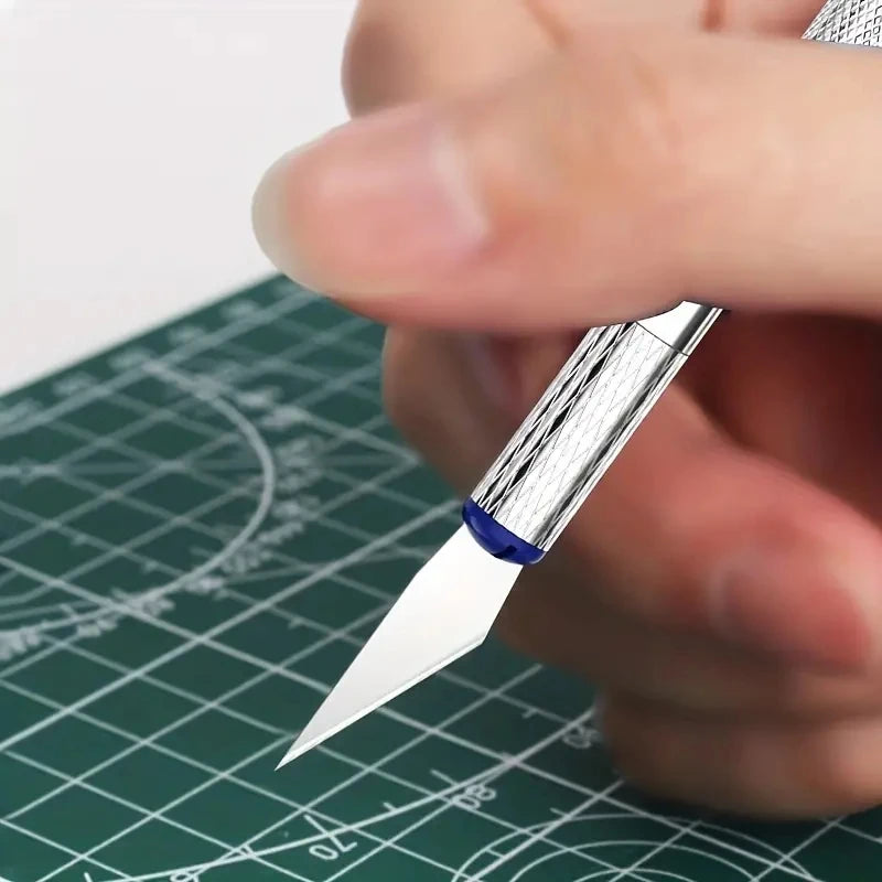 13pcs Metal Carving Knife Pen Art Seal Cutting Manual Combination Paper Cuttings Non-Slip Gadget DIY Precision Repair Tool