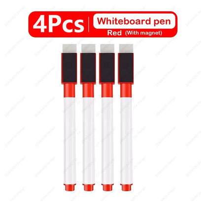 48-1Pcs Magnetic Erasable Whiteboard Pen Color Options Numbering Stationery Office Teaching Supplies for Student Blackboard N