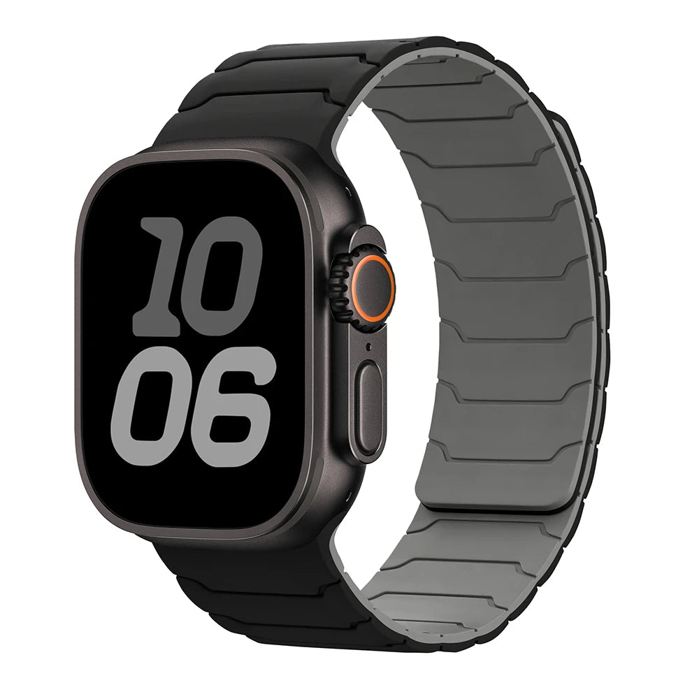 magnetic Strap For Apple Watch Band ultra 2 3 49mm 44mm 40mm 41mm 46mm 42mm 45mm 38 Silicone Bracelet IWatch Series 11 9 8 SE