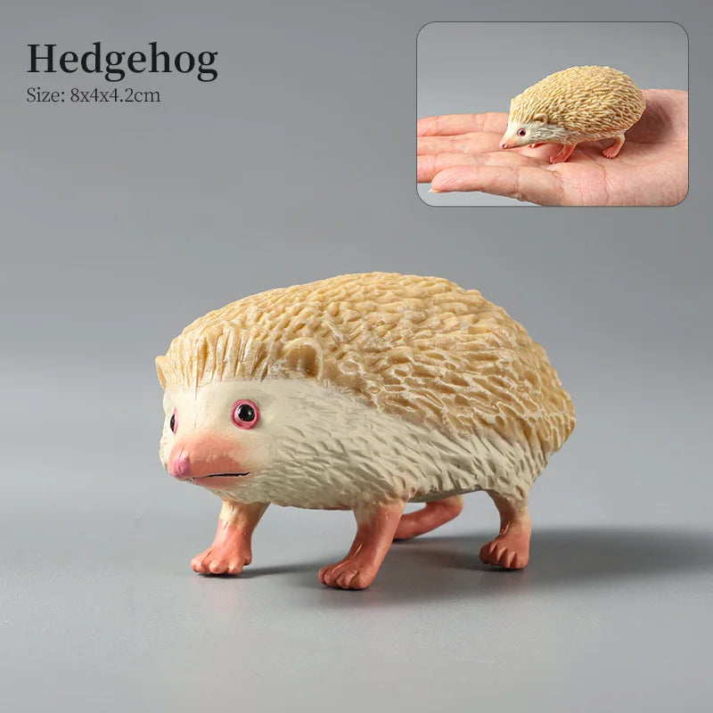 Montessori Wild Animals Model Toy Set - Lion Elephant Antelope Action Figures Miniature Zoo Figurines Educational Kids Gift -