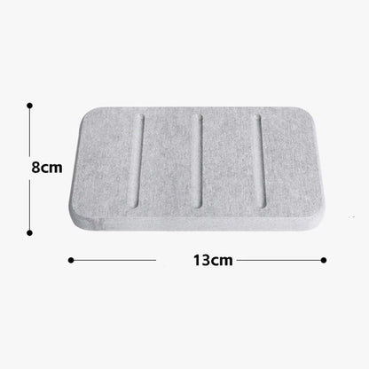 Diatom Mud Soap Dish Quick-Dry Pad Bathroom Countertop Soap Toiletries Absorbent Mat Rectangular Soap Holder Bathroom Supplie