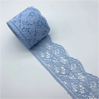 5yards/Lot 60mm Lace Ribbon Handicrafts Embroidered Net Lace Fabric Trim For Sewing Fabric Lace Ribbon Skirt Accessories