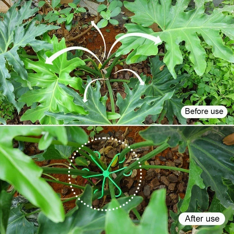 4PCS Plant Stem Support Clips, Flower Stem Gathering Frame, Support Fixer - Anti-Toppling, Hydroponic Branch Fixing Pot Rack