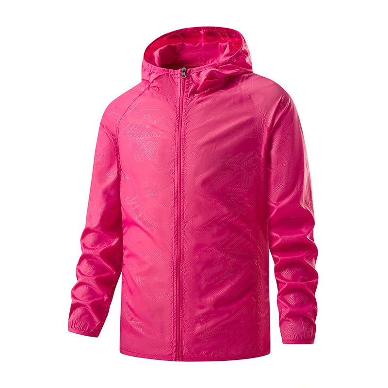 LNGXO Waterproof Hiking Jackets for Men and Women Sun Protection Windbreaker Camping Climbing Rain Coat Unisex Portable Cloth