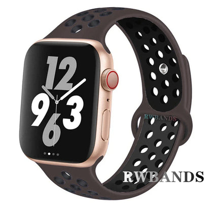 Sport Strap for Apple Watch Band 46mm 44mm 40mm 42-38-41mm 45mm Breathable Bracelet iWatch Series 10 9 8 7 6 SE 5 3 Ultra 2 4