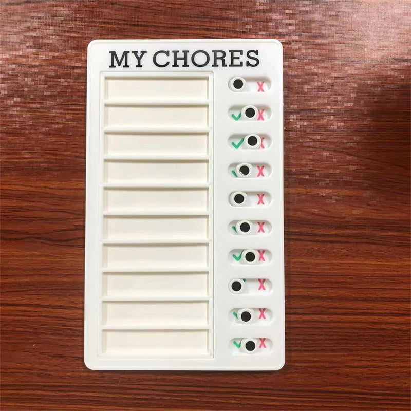 Reusable My Chores Checklist Task Board Daily Schedule Planner Memo Chore Chart Kid Responsibility Behavior Self Discipline C