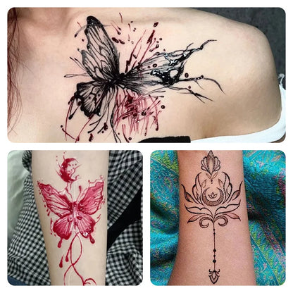 Henna Temporary Tattoo Non-Toxic Cone Body Paint Brown Tattoo Paste Waterproof Body Art Cream For Skin Decoration Festival Bo