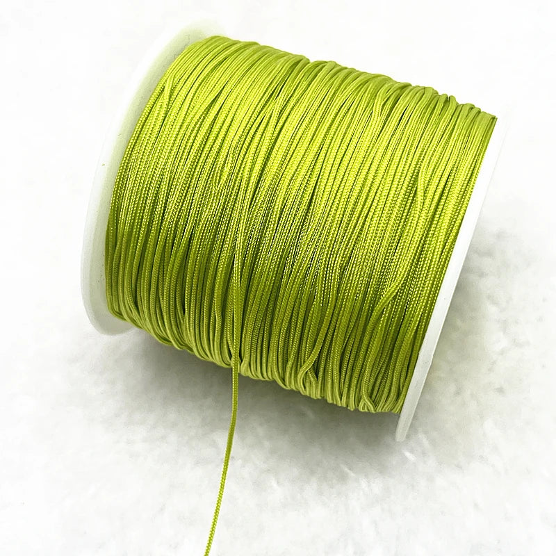 NEW 0.4/0.8/1.0/1.5mm Nylon Cord Thread Chinese Knot Macrame Cord Bracelet Braided String DIY Tassels Beading Shamballa Threa