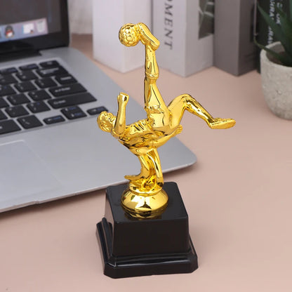 Football Trophy Award Souvenir Plastic Toy Party Award Trophies Competition Winner Mini Soccer Trophy For Kids Gift