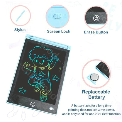 8.5 Inch LCD Drawing Tablet Electronic Writing Board Handwriting Pads Portable Electronic Tablet for 3 4 5 6 7 8 Years Kids G