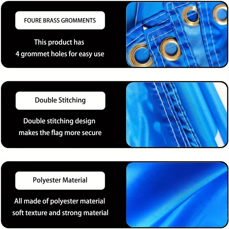 1p Custom Polyester Banner for Indoor & Outdoor Use - Banner with 4 Grommets, Many Sizes, Perfect for Home Decor