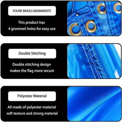 1p Custom Polyester Banner for Indoor & Outdoor Use - Banner with 4 Grommets, Many Sizes, Perfect for Home Decor