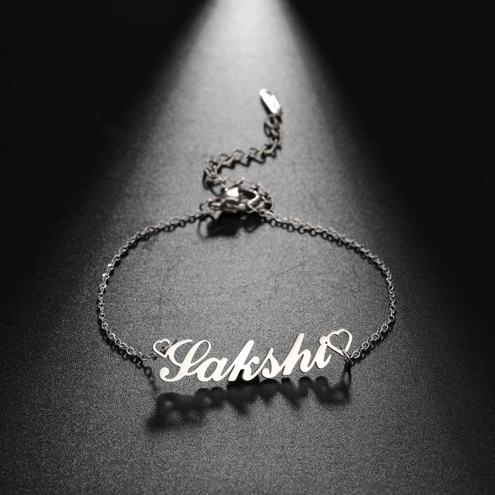 Lemegeton Customized Name Anklets for Women Men Personalized Foot Anklet Stainless Steel Chain Anklet Beach Summer Jewelry Gi