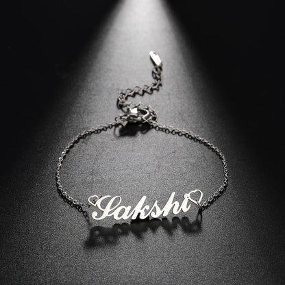 Lemegeton Customized Name Anklets for Women Men Personalized Foot Anklet Stainless Steel Chain Anklet Beach Summer Jewelry Gi
