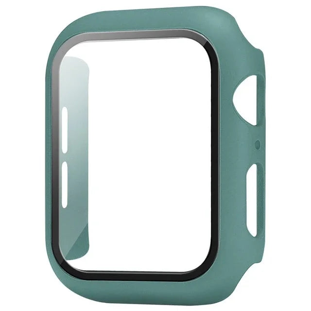 Glass+Cover For Apple Watch case 10 9 8 7 6 SE 5 iWatch Accessorie Screen Protector iWatch series 46mm 44mm 40mm 41 45mm 38 4