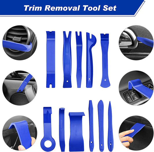 5/11/43PCS Car Trim Interior Plastic Disassembly Kit Car Clips Panel Dashboard Removal Tool Auto Trim Hand Removal Accessorie