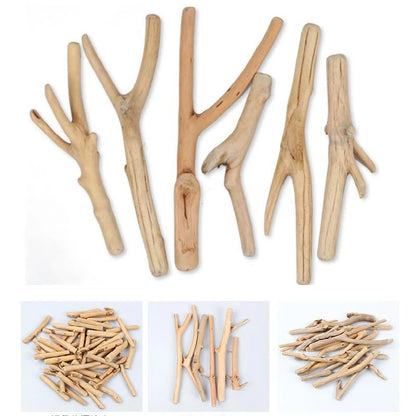 250g/125g/60g Natural Driftwood DIY Materials Wood Retro Wooden Craft Fish Tank Ornament Aquarium Adornment Home Decoration