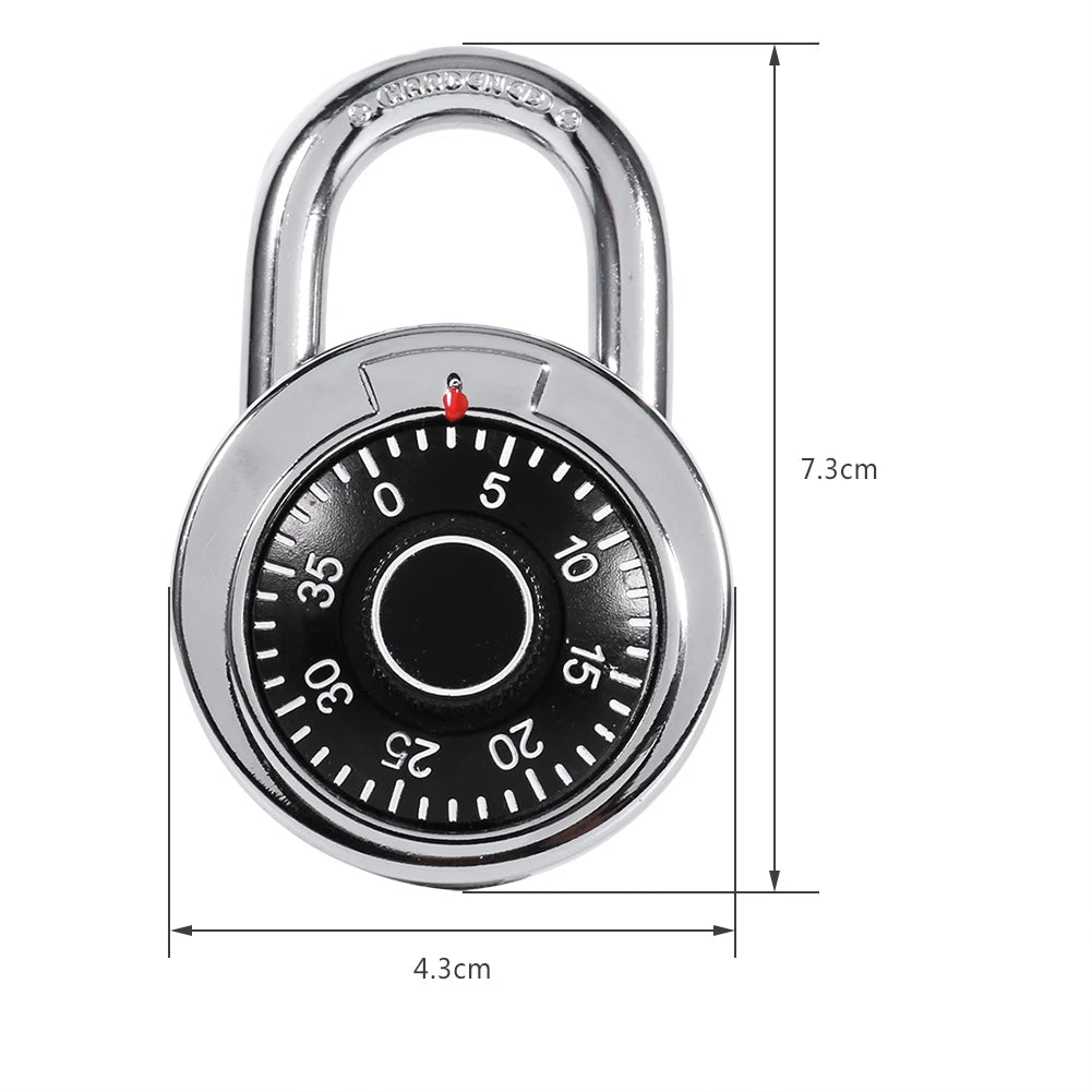 Combination Padlock padlock Padlock Digit Combination Lock Round Dial Number Luggage Suitcase Security