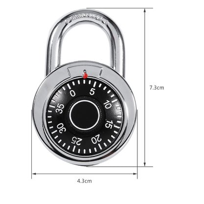 Combination Padlock padlock Padlock Digit Combination Lock Round Dial Number Luggage Suitcase Security