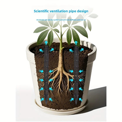 10/20Pcs Plant Aeration Tubes for Pots -Root Rot Prevention,Prevent Overwatering for Healthy Roots,Wet-dry Cycle.gardening To