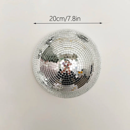 Wall Disco Ball Mirrored Designs Metallic Home Decor Mirror Ball Decoration For Wedding Disco Ball Semicircle Home Wall Art -