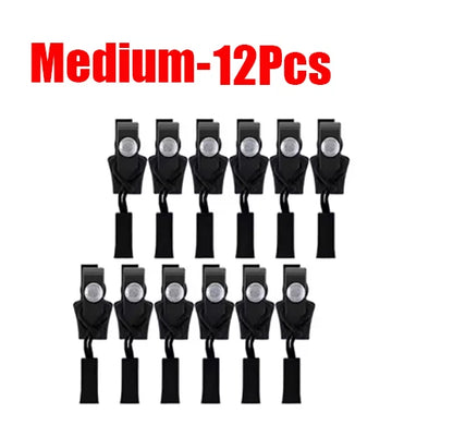 ‌12/6Pcs Universal Instant Zipper Repair Kit With 3 Sizes Detachable Slider Heads-Reusable No-Sew Fix for Jackets,Bags,Coats‌