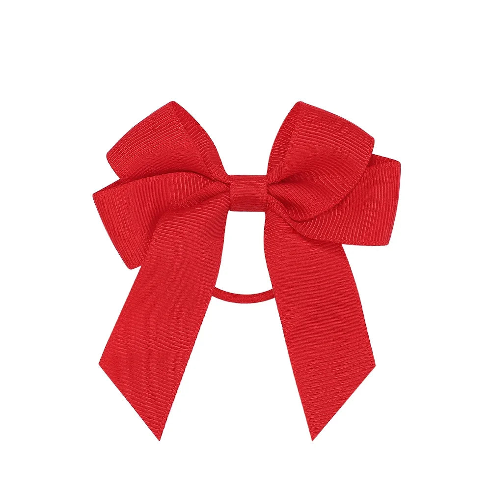 3.15inches Solid Color Hair Ribbon Hair Band for Girls Toddler Cheer Up Bows Head Rope Kids Headwear Ponytail Hair Accessorie