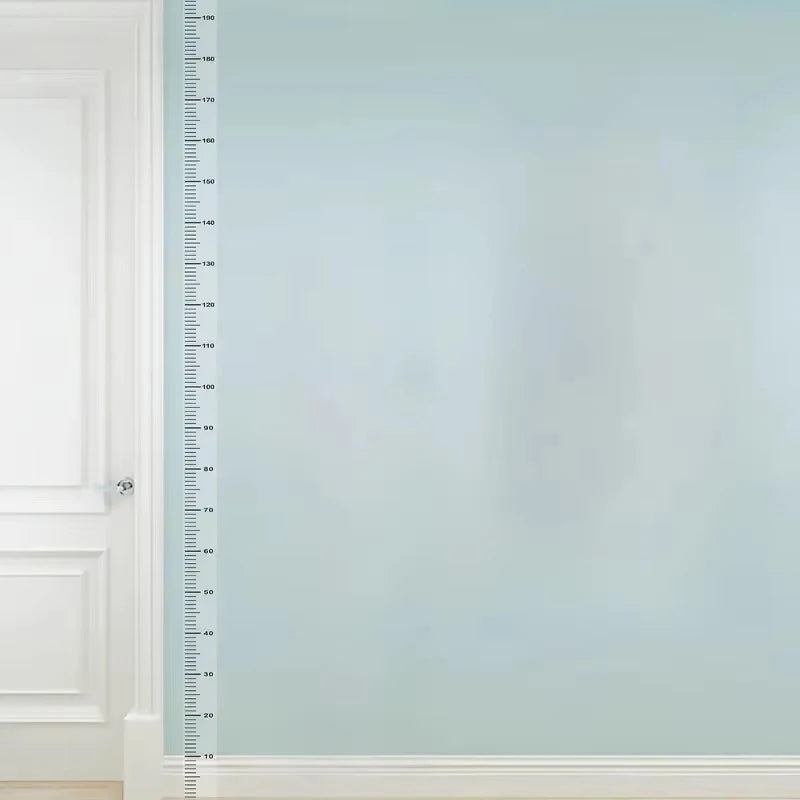 2m Wall Height Measurement Card - Easy-to-Read Durable PC Material Writeable & Removable Ideal for Room Decor Wall Decoration